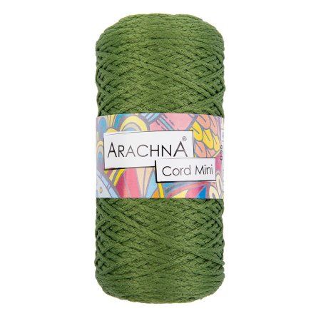 Пряжа ARACHNA Cord Mini 100% полиэфир 1 x 75 ± 10 г 200 ± 10 м №07 травяной ARA-COR-M-07
