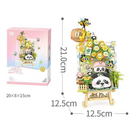 Конструктор LOZ "Панда с пчёлами" IT-1302_MK