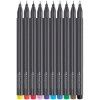 Набор капиллярных ручек Faber-Castell "Grip Finepen" 10 цв 0.4 мм, трехгранные RE-151610