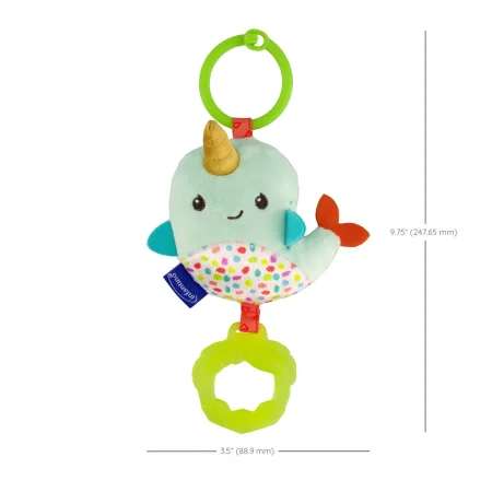 Подвесная игрушка-погремушка Infantino "Нарвал" 0м+ UT-301058