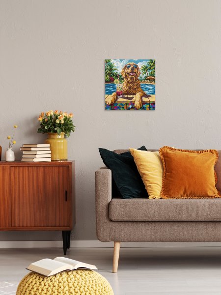 Кристальная (алмазная) мозаика ФРЕЯ на подрамнике "Жизнь прекрасна!" 40 х 40 см ALPD-305