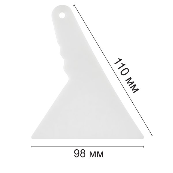 Шпатель-выравниватель рядов GAMMA пластик 10 x 14 см для алмазной техники в пакете SDT-03