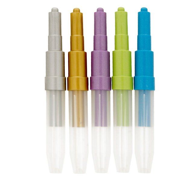 Фломастеры воздушные Centropen "Metallic AirPens" 5 цв +1 трафарет 1590/05