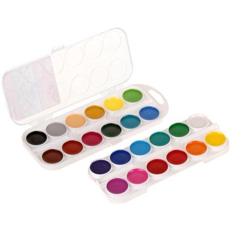 Акварель ГАММА "Мультики" медовая 24 цв, без кисти, пластик. упаковка RE-211046_24 Акварель ГАММА "Мультики" медовая 24 цв, без кисти, пластик. упаковка RE-211046_24