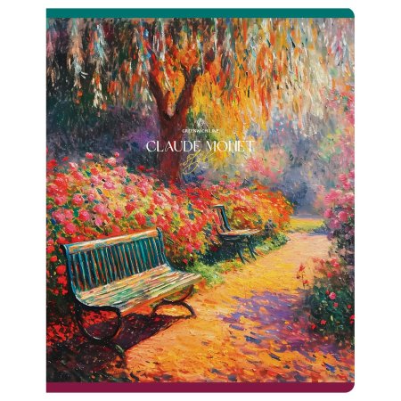 Тетрадь 48л. A5 клетка Greenwich Line "Scenery" матовая ламинация, тиснение фольгой, 70 г/м2 RE-N5c48-58440