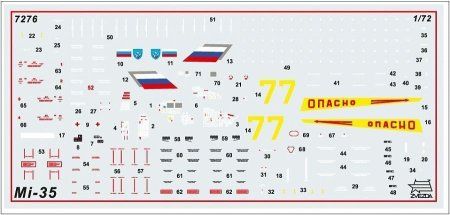 Сборная модель: Российский ударный вертолет Ми-35М, З-7276 Сборная модель: Российский ударный вертолет Ми-35М, З-7276
