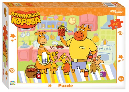 Пазл Step Puzzle 160 "Оранжевая корова" STP-72080
