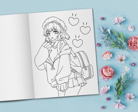 Раскраска-антистресс ФРЕЯ "Аниме" 21 x 29.7 см FCP-03 Раскраска-антистресс ФРЕЯ "Аниме" 21 x 29.7 см FCP-03
