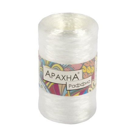 Пряжа ARACHNA Raffia 100% полипропилен 1 x 50 г 200 ± 12 м №03 молочный ARA-RAF-03