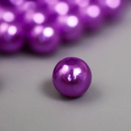 Бусины для творчества пластик "Глициниевый" 200 шт d=0.6 см SIM-4762464