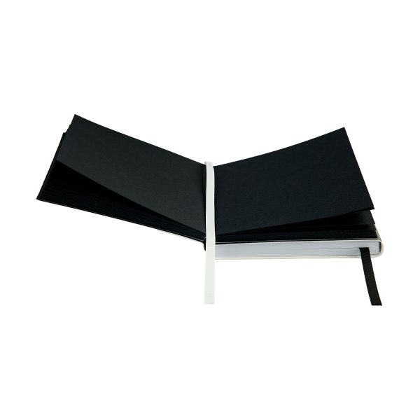 Скетчбук SKETCHMARKER Black&White два в одном, мягкая обложка черная/белая 140 г/м2, 12 х 12 см, 60 л бумага белая, 140 г/м2 60 л бумага черная MP24142002SM