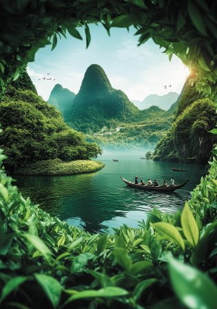 Пазл 1000 элементов ФРЕЯ "Затерянный остров" PZL-1000/75