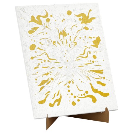 Картина по номерам на холсте с глиттером ТРИ СОВЫ "Кот-холи" 40 x 50 см с акриловыми красками и кистями RE-КХг4050_57061