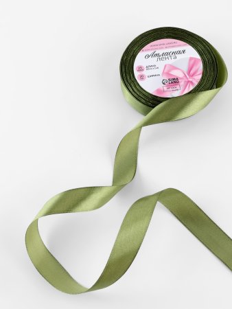 Лента атласная 20 мм x 23 ± 1 м, №113 тёмно-зелёный SIM-1218260