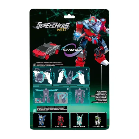 Дикие Скричеры. Машинка-трансформер Робот Хэллшторм S5. ТМ Screechers Wild ROS-62636