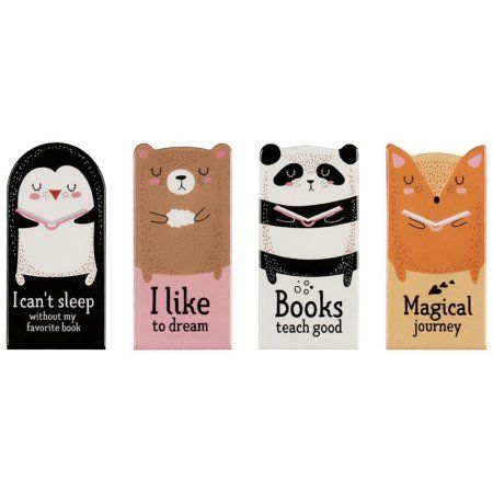 Закладки магнитные для книг 4 шт MESHU "Book lovers" RE-MS_46707