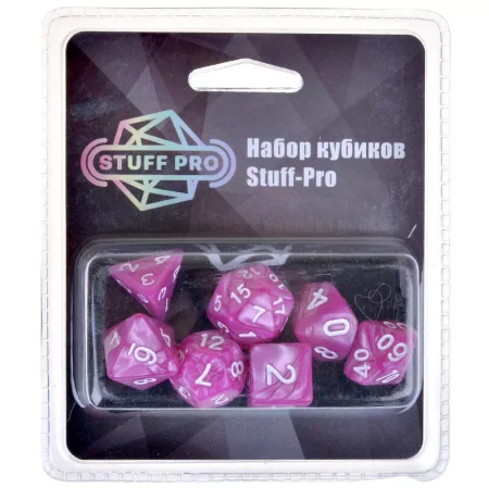 Набор кубиков Stuff-Pro нефритовый розовый кварц MAGSP_JDC07/DA0126 Набор кубиков Stuff-Pro нефритовый розовый кварц MAGSP_JDC07/DA0126