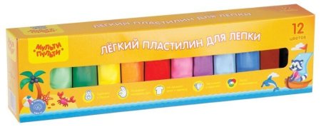 Легкий пластилин для лепки Мульти-Пульти 12 цв 120 г RE-ЛП_38966