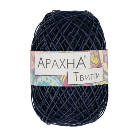 Пряжа ARACHNA Twiggy 100% целлюлоза 1 x 50 г 80 м №07 синий ARA-TWIG-07