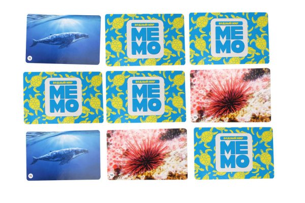 Настольная игра: Десятое королевство "Мемо. Водный мир" 50 карточек KOR-03593