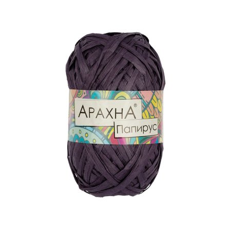 Пряжа ARACHNA Papyrus 100% целлюлоза 1 х 40 г ± 3 г 50 м ± 4 м №16 фиолетовый ARA-PAP-16