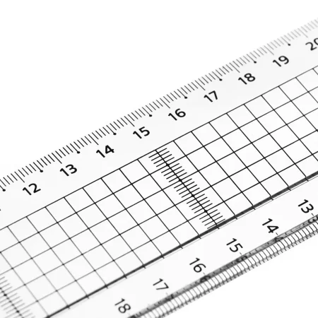 Линейка 30 см СТАММ пластиковая, прозрачная, бесцветная RE-ЛН33