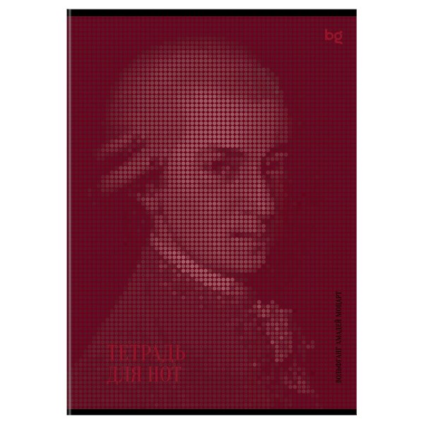 Тетрадь для нот 24л. A4 BG "История в музыке" справочная информация на форзаце (вертик.), выб.лак, на скрепке RE-ТН4ск24_вл57828