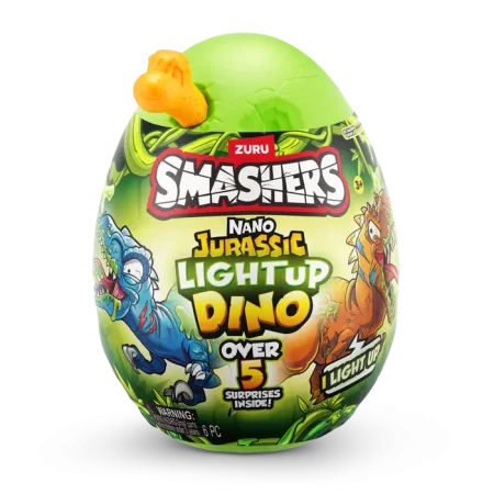 Игрушка ZURU Smashers "Jurassic Light up Dino" Nano Egg, в ассортименте IT-74132