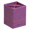 Подставка для карандашей RHODIARAMA 8 x 8 x 11 см, 4 отделения, экокожа, фиолетовый RH-318910C