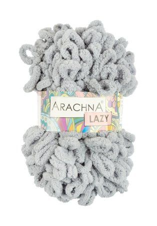 Пряжа ARACHNA Lazy 100% микрополиэстер 1 х 100 г 8.5 м №02 св.серый ARA-LAZ-02