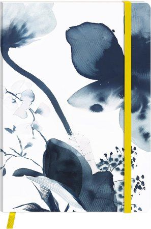 Блокнот CLAIREFONTAINE Inkebana A6 90 г/м2 64 л, в линейку, мягк.обл., на резинке, ассорти RH-115930C