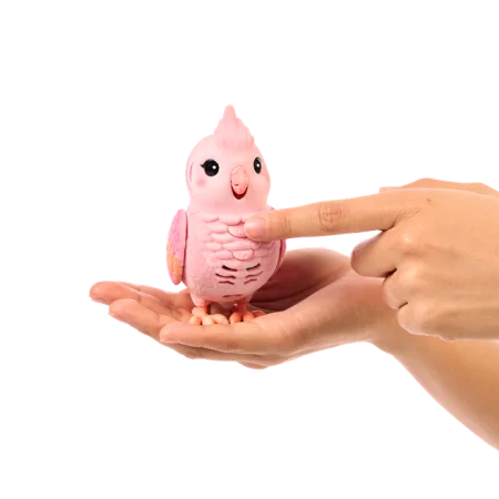 Игрушка интерактивная Moose "Попугайчик Корелла в клетке" розовый UT-26692