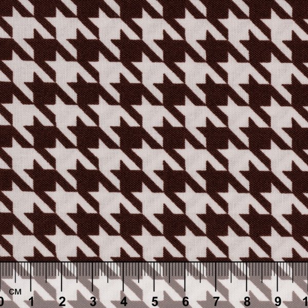 Ткань для пэчворка PEPPY БАБУШКИН СУНДУЧОК 50 x 55 см 140 ± 5 г/м2 100% хлопок БС-07 гусиная лапка коричневый