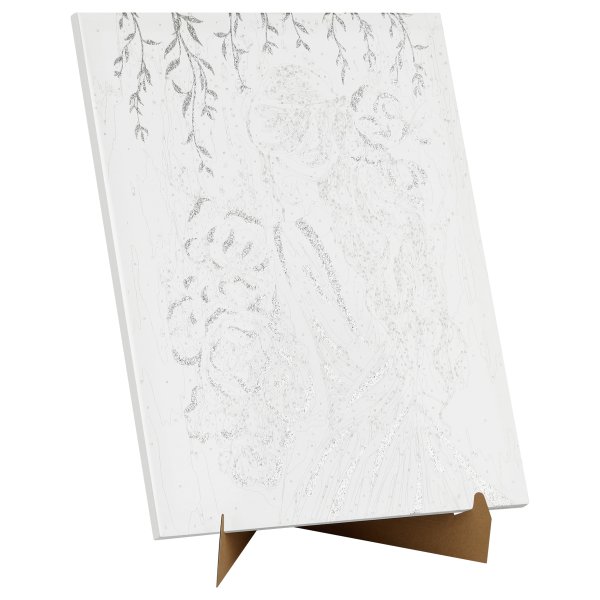 Картина по номерам на холсте с глиттером ТРИ СОВЫ "Невеста" 40 x 50 см с акриловыми красками и кистями RE-КХг4050_57064