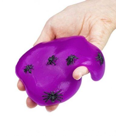 Слайм Slime "Слаймонстр" фиолетовый + фигурки насекомых, 200 г AS-SM200-04