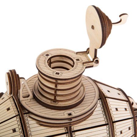 ЗD пазл REZARK Серия "Механика" Подводная лодка, 170 элементов, фанера ST0398