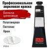 Краска "Акрил-Арт" туба 45 мл Белила цинковые 0210002
