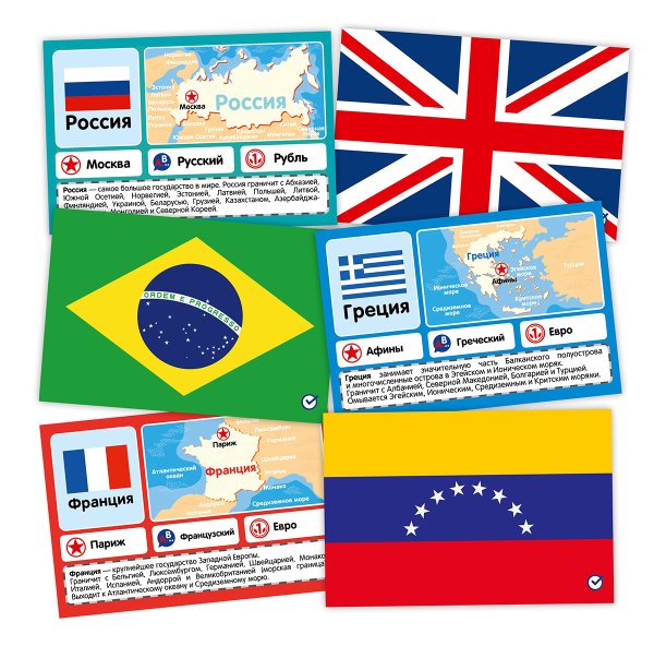 Настольная игра: Десятое королевство "Флаги и Страны" KOR-04478