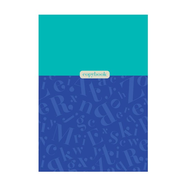 Тетрадь 80л. A4 линия BG "Monocolor. Letters" RE-Т4ск80_11206