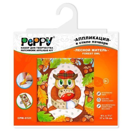 Набор для пэчворка без иглы PEPPY Лесной житель CPW-0121