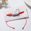 Браслет "Love" кубики 7 см, цвет красный в чернёном серебре 7062800 Браслет "Love" кубики 7 см, цвет красный в чернёном серебре 7062800