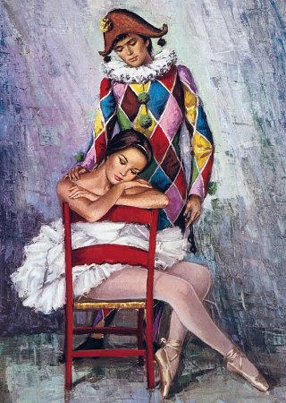 Пазл Step Puzzle 1000 "Юбилейная коллекция. Арлекин и балерина" STP-79252