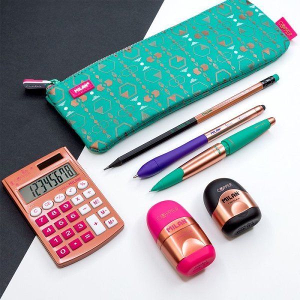 Ручка шариковая автоматическая MILAN Stylus Copper, синяя, 1.0 мм, стилус, ассорти ML-176593924