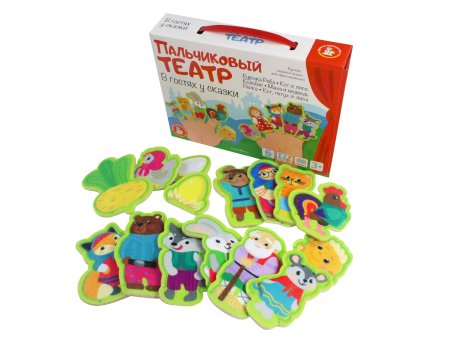 Пальчиковый кукольный театр "В гостях у сказки" 17 кукол KOR-03940
