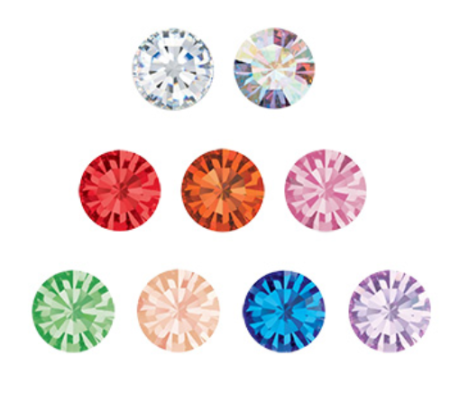 Стразы PRECIOSA 431-11-615 s SS08 цветн. 2.4 мм стекло 144 шт в пакете М.С.Chaton MAXIMA красный (lt. siam 90070)