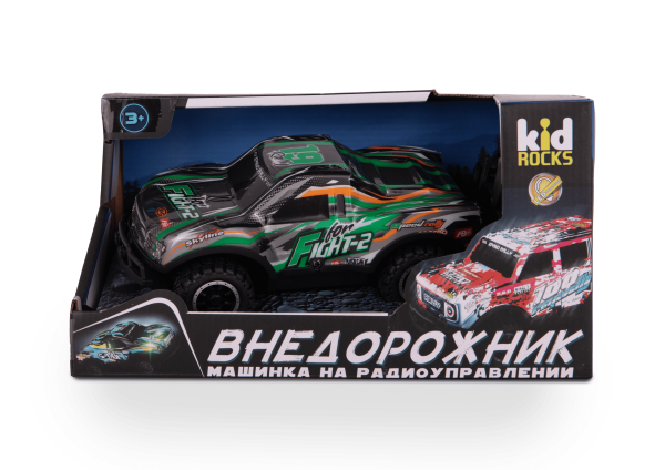 Машинка Р/У Kid Rocks 1:24 Внедорожник-пикап, зеленый IT-RC1871