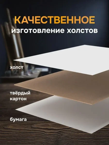 Холст грунтованный на картоне Стихия 15 x 20 см 280 г/м2 хлопок MPST06002