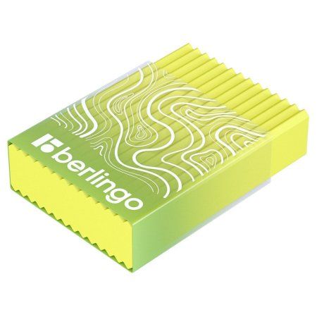 Ластик Berlingo "Gradient" прямоугольный 45 x 32 x 11 мм пластиковый кейс, Eco-Pvc RE-BLc_00840
