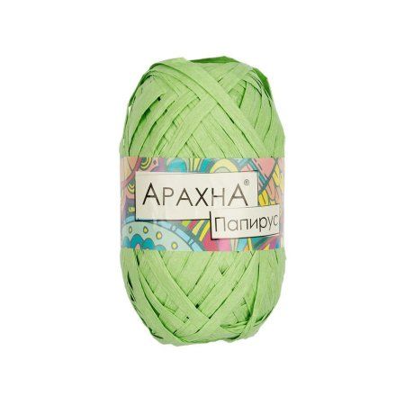 Пряжа ARACHNA Papyrus 100% целлюлоза 1 х 40 г ± 3 г 50 м ± 4 м №14 св.зеленый ARA-PAP-14