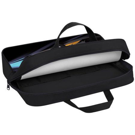 Папка с ручками 1 отделение А4 Berlingo "Black ghost" 350 x 265 x 80 мм, текстиль, на молнии RE-FB70041